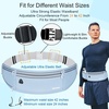 Slim Running Belt, Water Resistant Fanny Pack for Women Men, Black(08-Baby Blue)