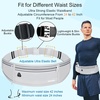 Slim Running Belt, Water Resistant Fanny Pack for Women Men, Black(09-Light Grey)