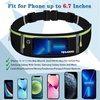 Slim Running Belt, Water Resistant Fanny Pack for Women Men, Black(11-Black-Green)