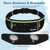 Slim Running Belt, Water Resistant Fanny Pack for Women Men, Black(11-Black-Green)