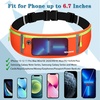 Slim Running Belt, Water Resistant Fanny Pack for Women Men, Black(12-Orange)