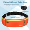 Slim Running Belt, Water Resistant Fanny Pack for Women Men, Black(12-Orange)