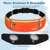 Slim Running Belt, Water Resistant Fanny Pack for Women Men, Black(12-Orange)