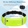 Slim Running Belt, Water Resistant Fanny Pack for Women Men, Black(13-Fluorescent Green)