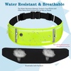 Slim Running Belt, Water Resistant Fanny Pack for Women Men, Black(13-Fluorescent Green)