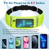 Slim Running Belt, Water Resistant Fanny Pack for Women Men, Black(13-Fluorescent Green)