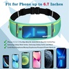 Slim Running Belt, Water Resistant Fanny Pack for Women Men, Black(14-Blue-Green)