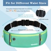 Slim Running Belt, Water Resistant Fanny Pack for Women Men, Black(14-Blue-Green)