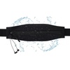 Slim Running Belt Women Men, Bounce Free Fanny Pack Phone Holder(Black Nude)