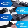 Slim Running Belt Women Men, Bounce Free Fanny Pack Phone Holder(Dark Grey)