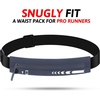 Slim Running Belt Women Men, Bounce Free Fanny Pack Phone Holder(Dark Grey)
