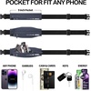 Slim Running Belt Women Men, Bounce Free Fanny Pack Phone Holder(Dark Grey)