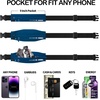 Slim Running Belt Women Men, Bounce Free Fanny Pack Phone Holder(Navy Blue)