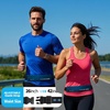 Slim Running Belt Women Men, Bounce Free Fanny Pack Phone Holder(Navy Blue)