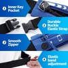 Slim Running Belt Women Men, Bounce Free Fanny Pack Phone Holder(Navy Blue)