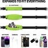 Slim Running Belt Women Men, Bounce Free Fanny Pack Phone Holder(Neo Green)