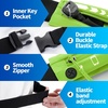 Slim Running Belt Women Men, Bounce Free Fanny Pack Phone Holder(Neo Green)