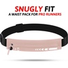 Slim Running Belt Women Men, Bounce Free Fanny Pack Phone Holder(Pink)