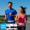 Slim Running Belt Women Men, Bounce Free Fanny Pack Phone Holder(Pink)