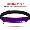 Slim Running Belt Women Men, Bounce Free Fanny Pack Phone Holder(Purple)