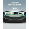 WATERFLY Running Belt Fanny Pack: RFID Anti-Theft for Travel(Black)