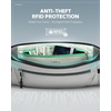 WATERFLY Running Belt Fanny Pack: RFID Anti-Theft for Travel(Grey)
