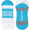 Gone For a Run Motivational Ankle Running Socks – Affirmation Runners Gifts(13.1 (Baby Blue))
