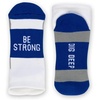 Gone For a Run Motivational Ankle Running Socks – Affirmation Runners Gifts(Be Strong (Royal))