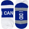Gone For a Run Motivational Ankle Running Socks – Affirmation Runners Gifts(I Can (Royal))
