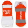 Gone For a Run Motivational Ankle Running Socks – Affirmation Runners Gifts(Positive Vibes (Orange))