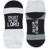 Gone For a Run Motivational Ankle Running Socks – Affirmation Runners Gifts(Trust in the Lord (Black))