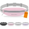 Slim Running Belt, Water Resistant Fanny Pack for Men Women Black(03 – Pink)