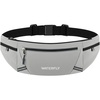 WATERFLY Running Belt Fanny Pack: RFID Anti-Theft for Travel(Grey)