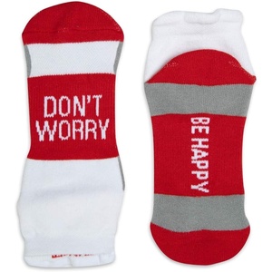 Gone For a Run Motivational Ankle Running Socks – Affirmation Runners Gifts(Don’t Worry (Red))
