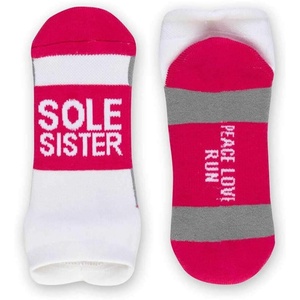 Gone For a Run Motivational Ankle Running Socks – Affirmation Runners Gifts(Sole Sister (Fuchsia))