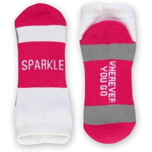 Gone For a Run Motivational Ankle Running Socks – Affirmation Runners Gifts(Sparkle (Fuschia))