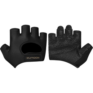 KUTOOK Weight Lifting Gloves for Women Gym Workout Gloves with Palm Protection & Extra Grip Breathable Exercise Gloves for Men Fitness(Black02)