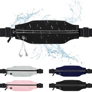 Running Belt Fanny Pack Men and Women Slim Running Bag Money Belt(Black)