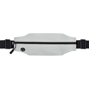 Running Belt Fanny Pack Men and Women Slim Running Bag Money Belt(Light Grayish)