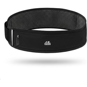 Simptech 360° Ultra-Thin Running Belt Bag- Honeycomb Breathable Fanny Pack for Men Women, Lightweight 98g Fitness Waist Phone Holder Pouch for Hiking Cycling Travel Jogging Workout (New Black)(New Black)