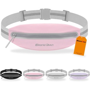 Slim Running Belt, Water Resistant Fanny Pack for Men Women Black(03 – Pink)