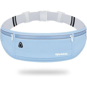 Slim Running Belt, Water Resistant Fanny Pack for Women Men, Black(03-Blue)
