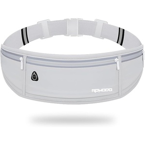Slim Running Belt, Water Resistant Fanny Pack for Women Men, Black(04 – Grey)
