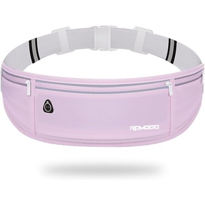 Slim Running Belt, Water Resistant Fanny Pack for Women Men, Black(05-Purple)