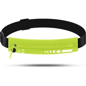 Slim Running Belt Women Men, Bounce Free Fanny Pack Phone Holder(Yellow)