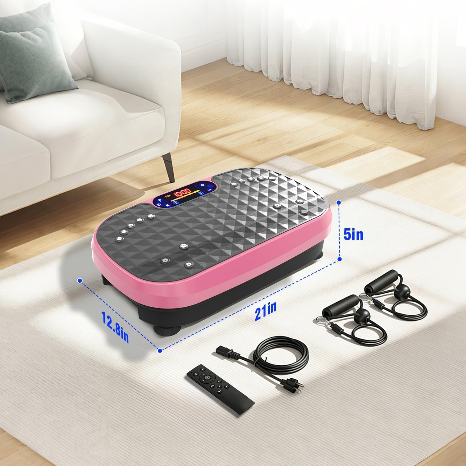 image:imageAXV Vibration Plate Fitness Platform Exercise Machine Body Vibrating BoardPINK