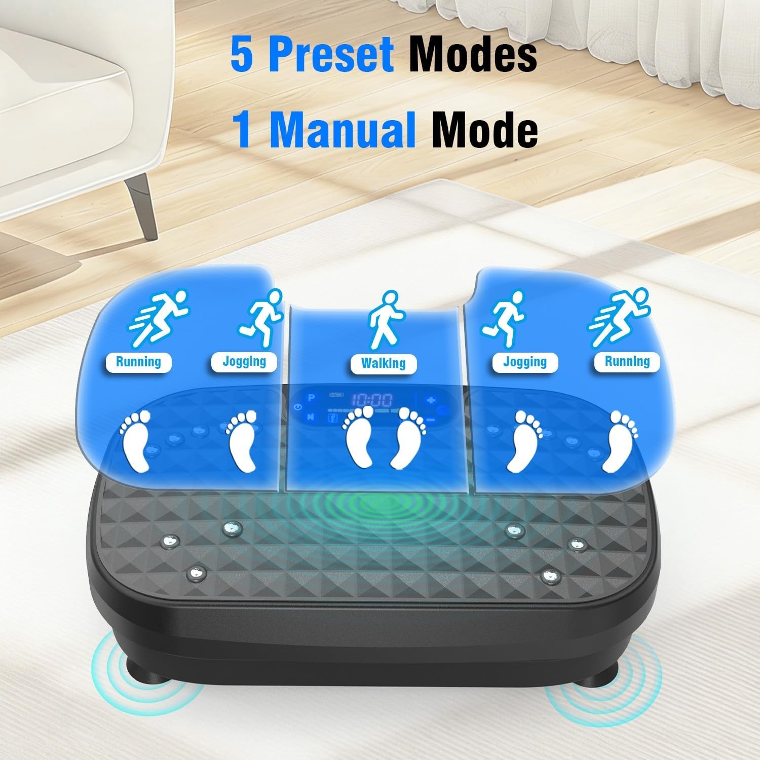 image:imageAXV Vibration Plate Fitness Platform Exercise Machine Body Vibrating BoardSILVER