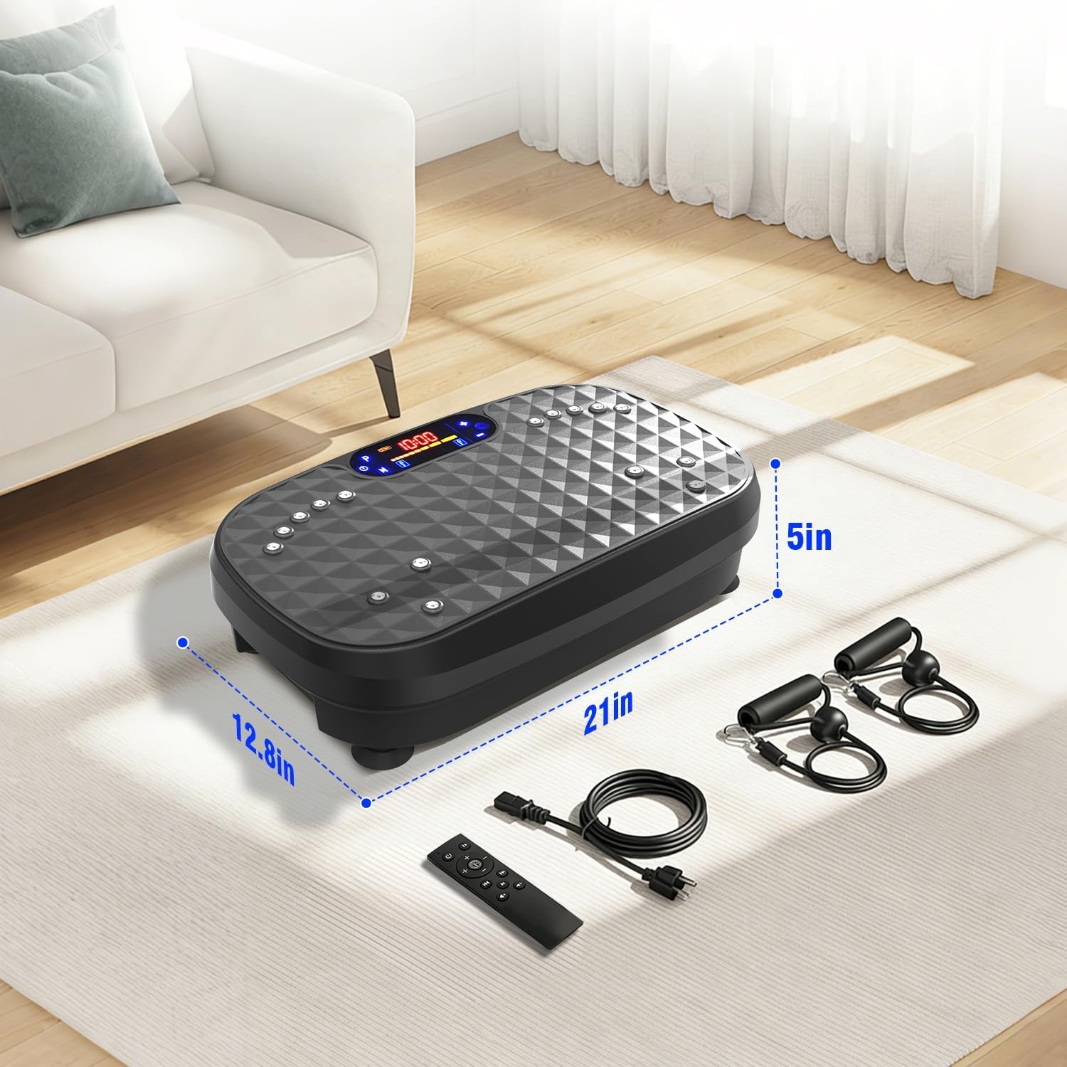 image:imageAXV Vibration Plate Fitness Platform Exercise Machine Body Vibrating BoardSILVER
