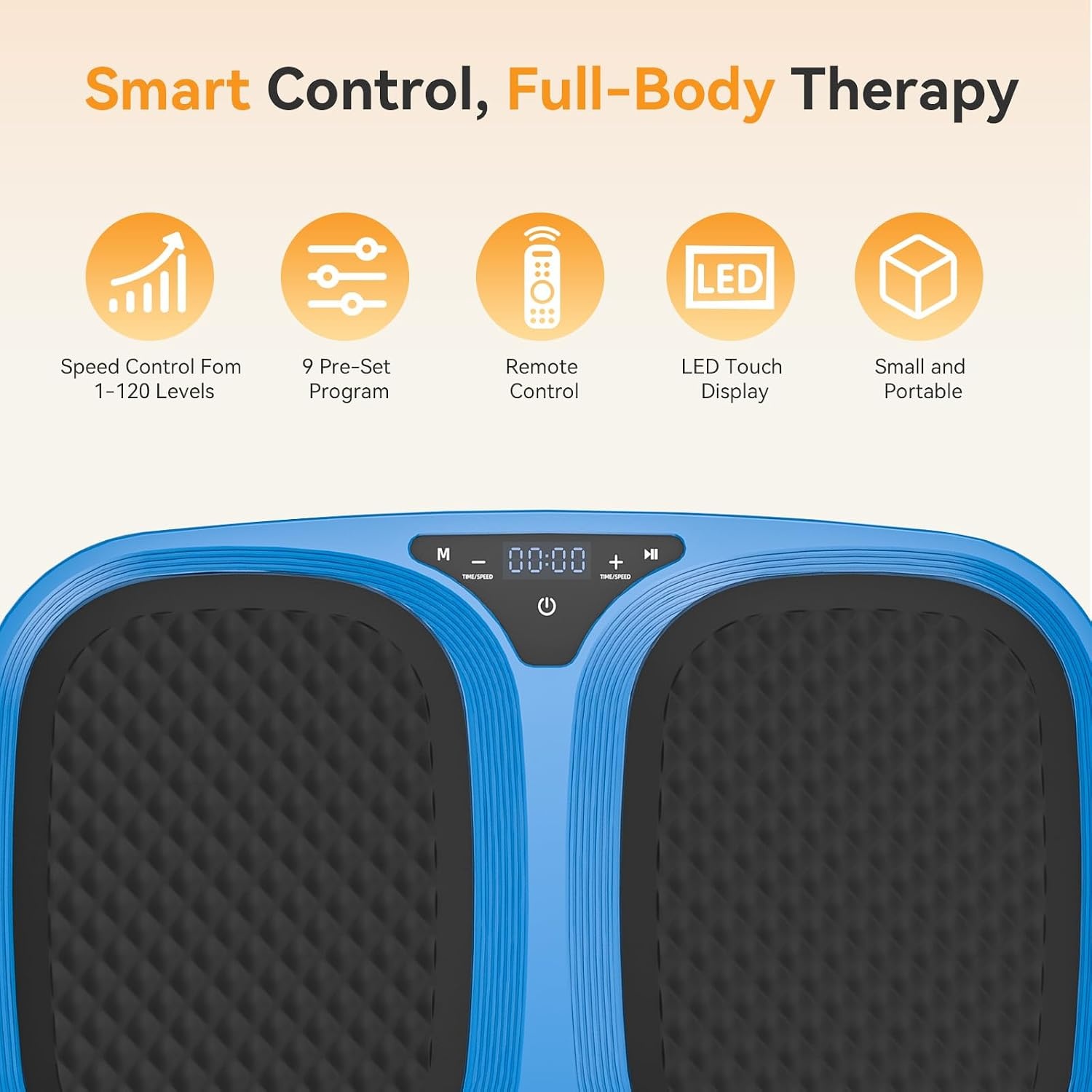 image:imageNEWBULIG Vibration Plate Exercise Machine Body Shaker for Home OfficeBlue