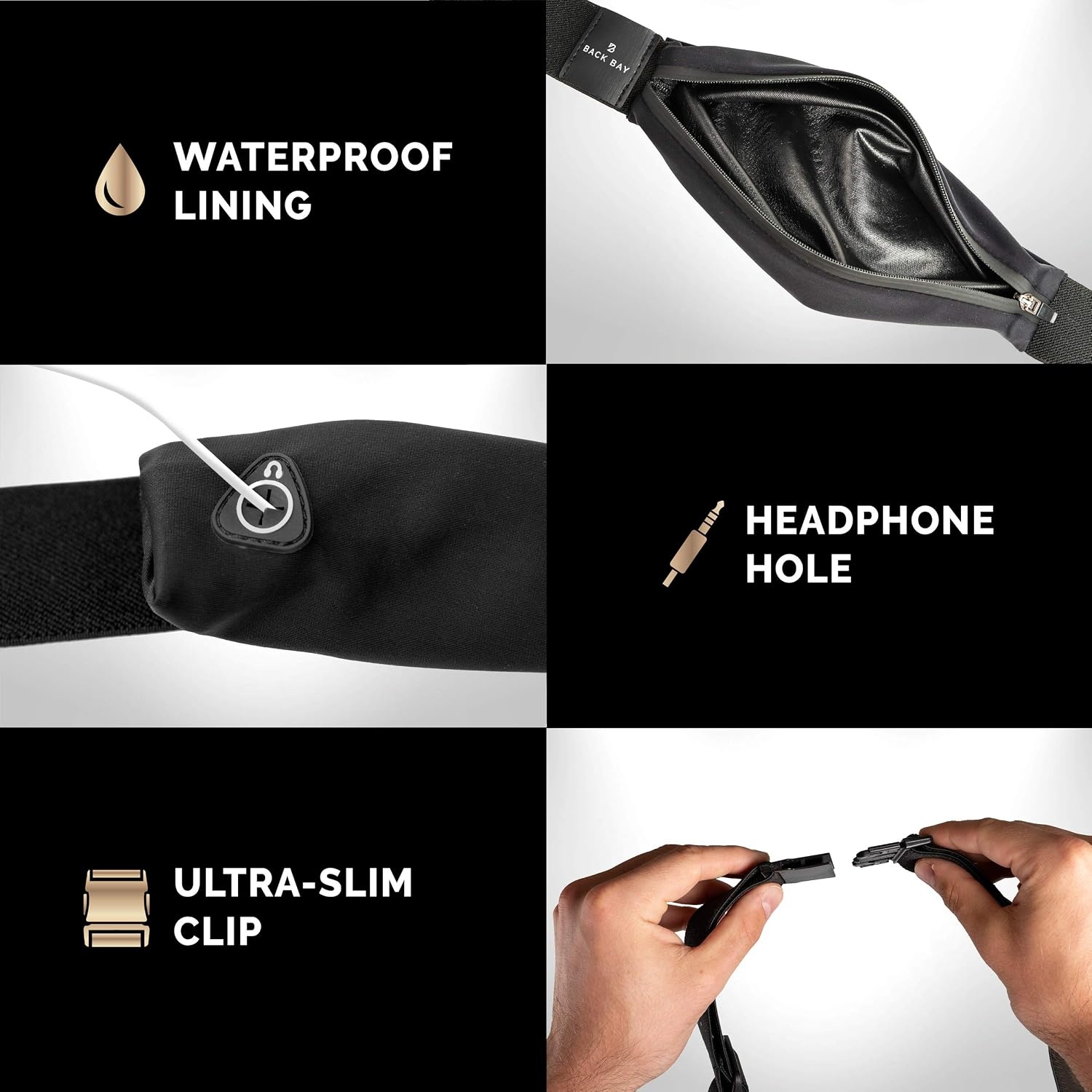 image:imageNoBounce Slim amp Secure Running Belt Fits ALL Phones Keys Cards Gels1 Yellow